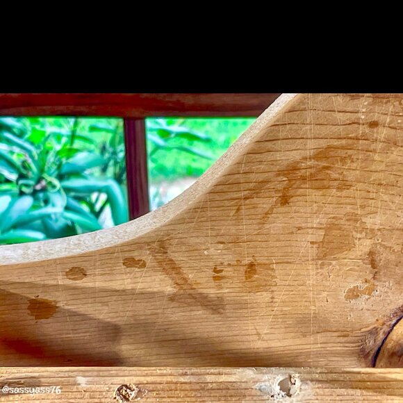 ▪️VTG▪️OOAK Handcrafted Wooden Heart 60 Thread Spool Freestanding Holder Rack - Picture 11 of 15